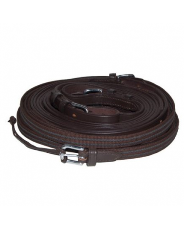 Leather reins LUX - "ANTI-SLIP"